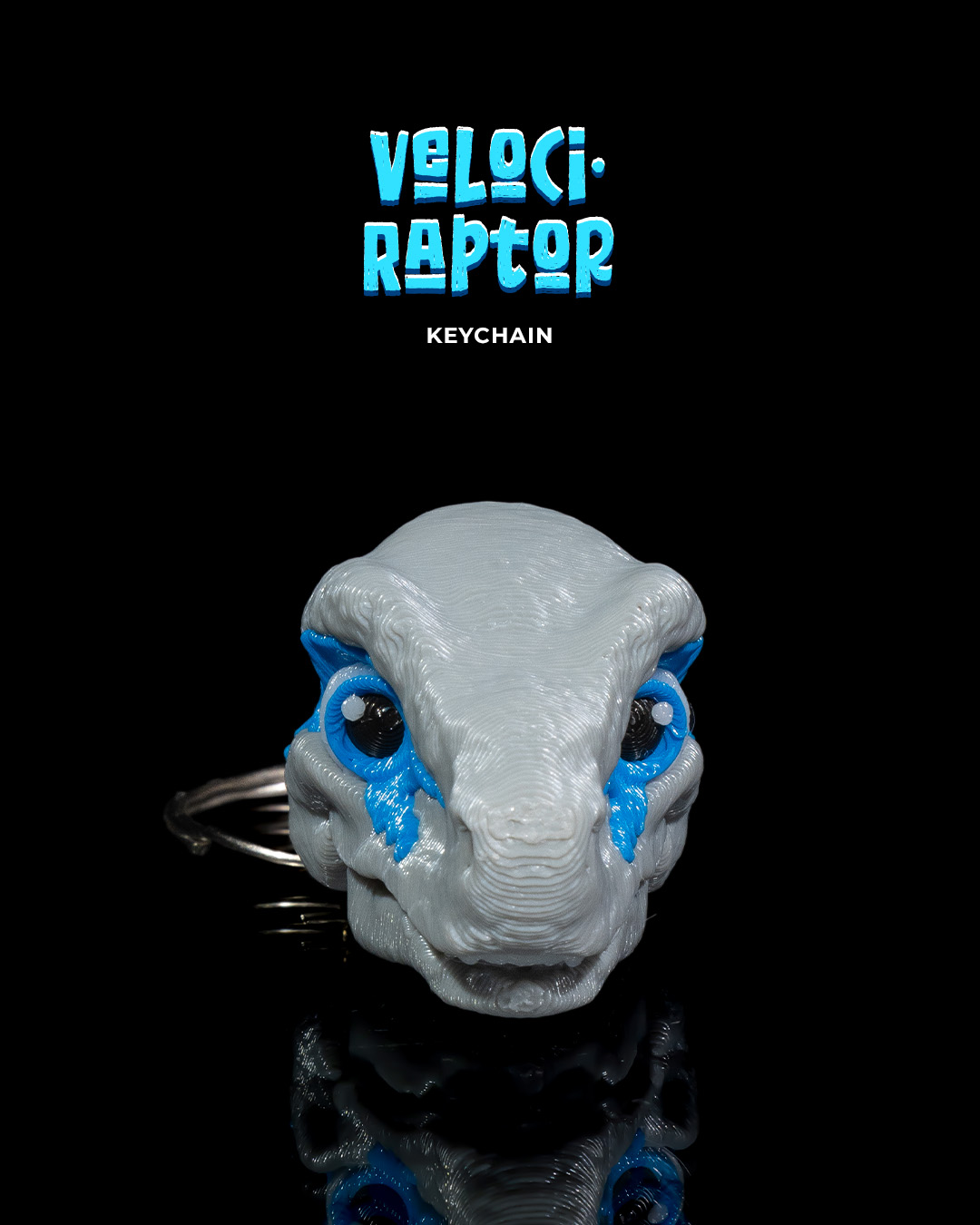 Articulated Velociraptor Keychain